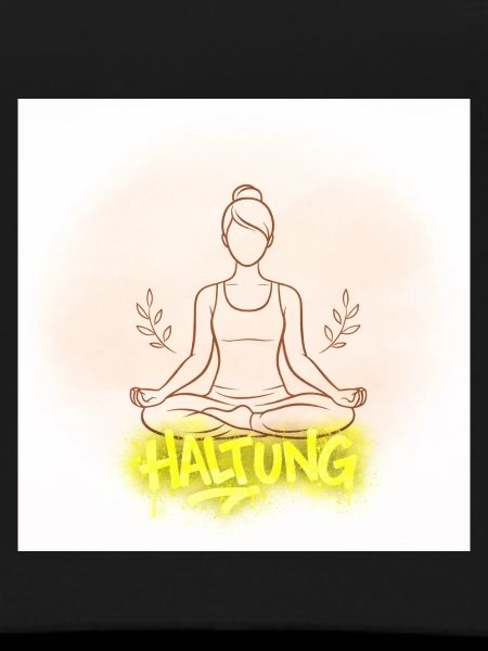 Posture Meditation Illustration