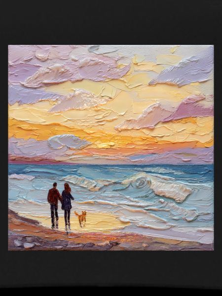 Sunset over the sea