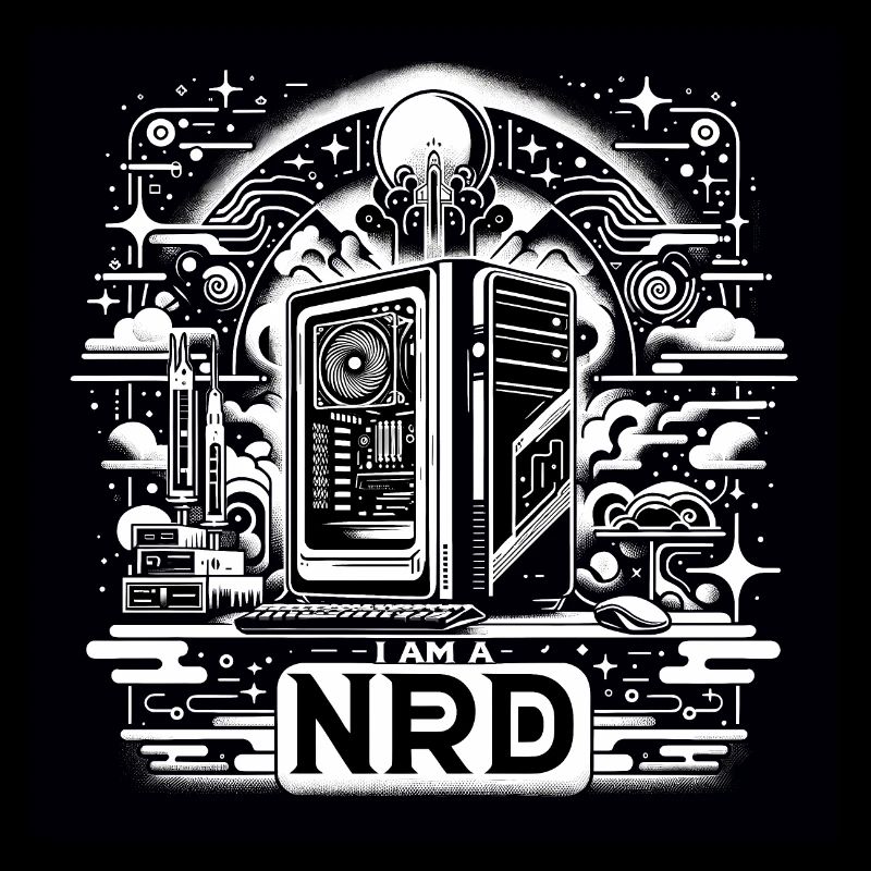 Nerd Pride Noir & Blanc
