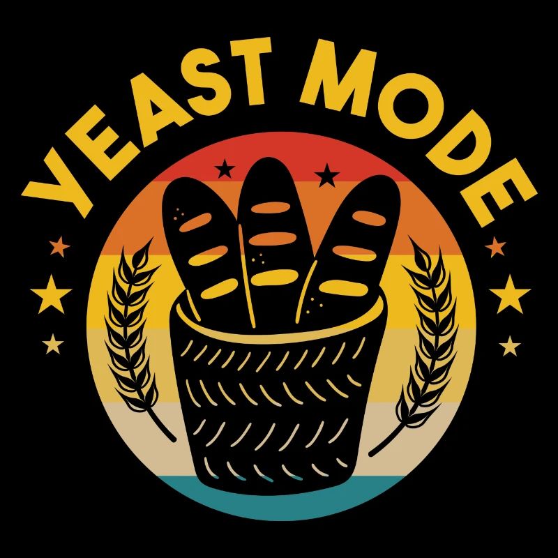 Yeast Mode Lustige Brot Illustration