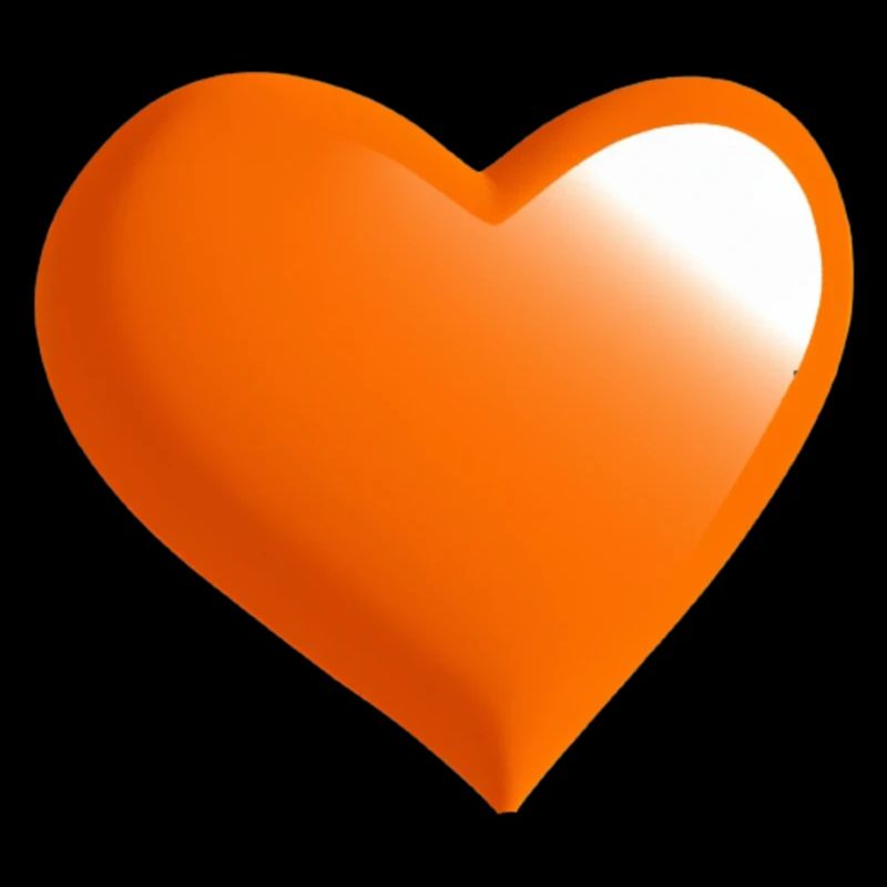 Herz orange Geschenkidee