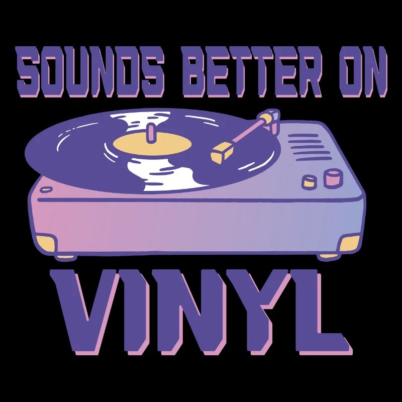 Sounds better on vinyl retro music lovers