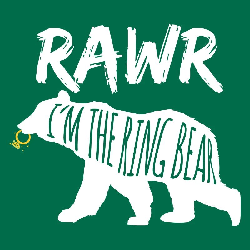 Rawr Ich bin der Ringbär Ringträger Hochzeitsgeschenk