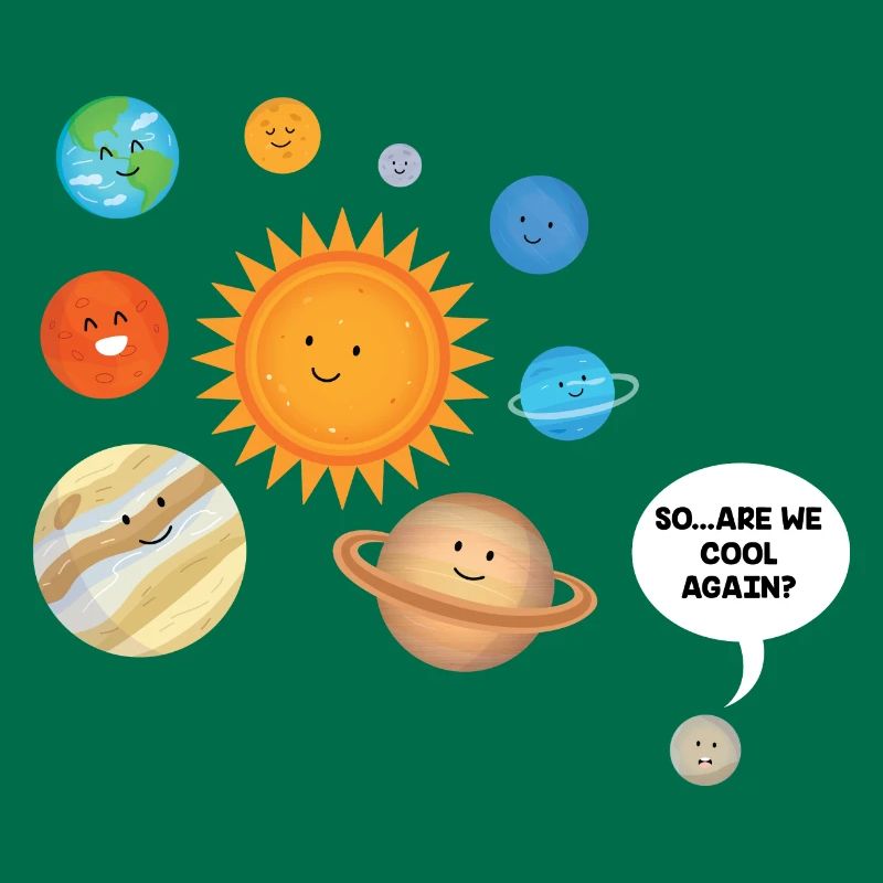 Pluto Versus Solar System Planets Science Gift