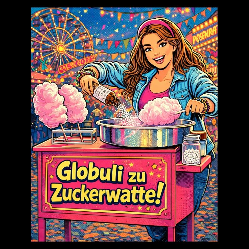 Globuli zu Zuckerwatte