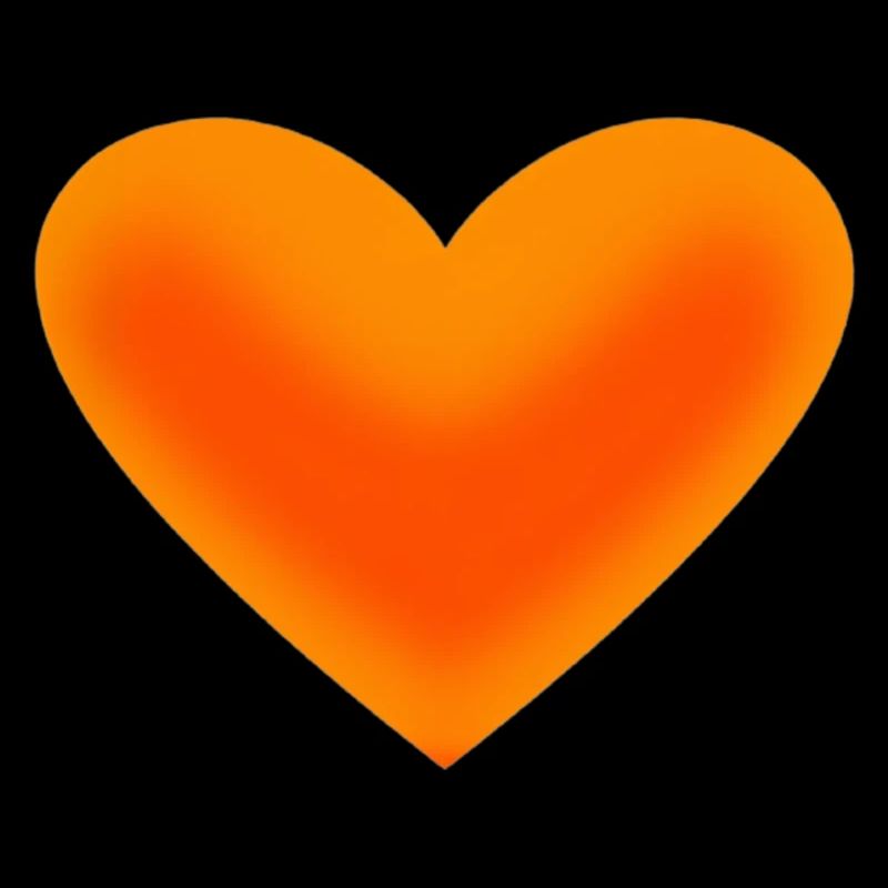 Herz orange Geschenkidee