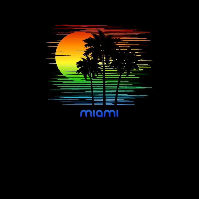 Miami Florida LGBTQ Rainbow Flag Pride Artistic