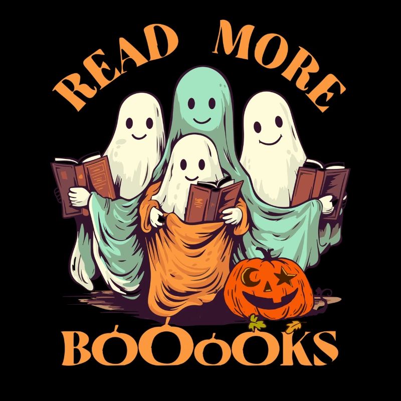Groovy Read More Books Ghost Cute Funny