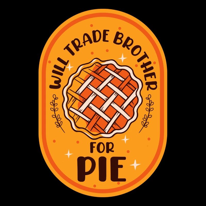 Funny Pumpkin Pie Brother Cake Lover