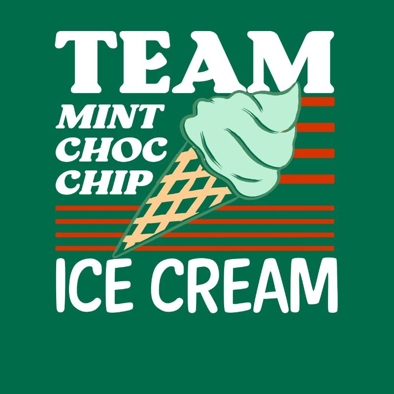 Team Mint Choc Crème glacée Cornet Crème glacée Crème glacée