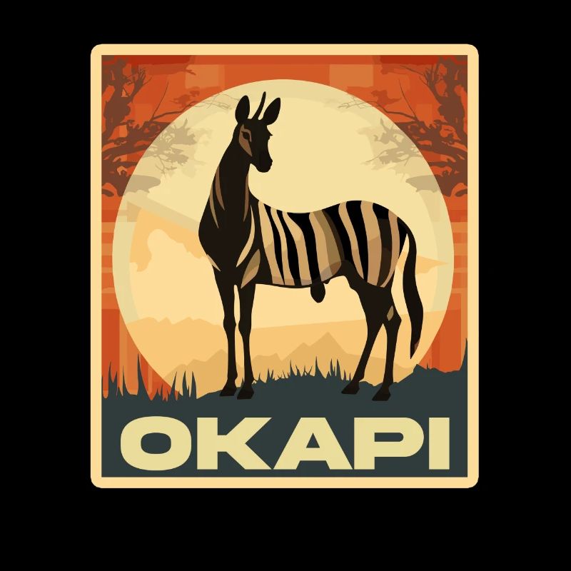 Okapi Sunset Spirit Animal