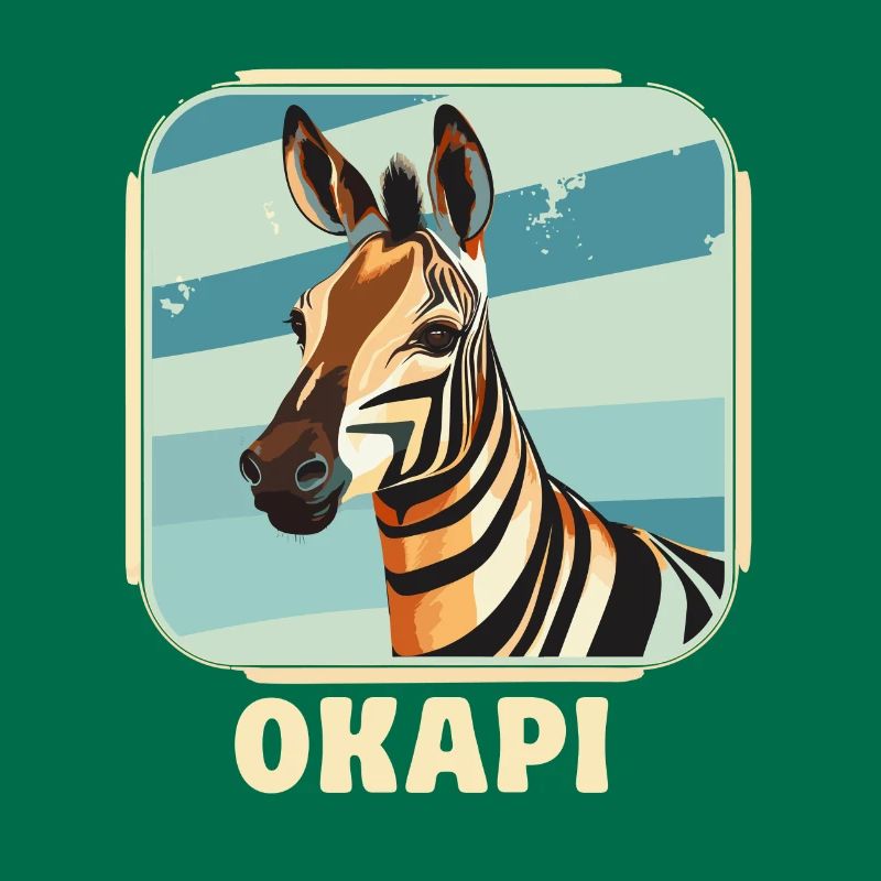 Okapi coucher de soleil Animal