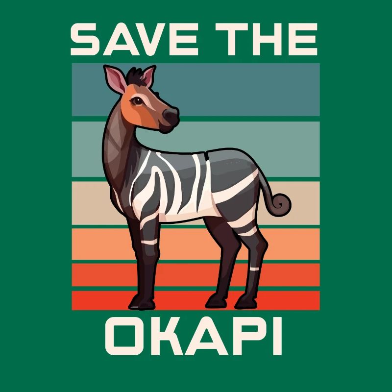 Okapi coucher de soleil Animal
