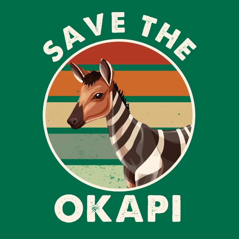 Okapi coucher de soleil Animal