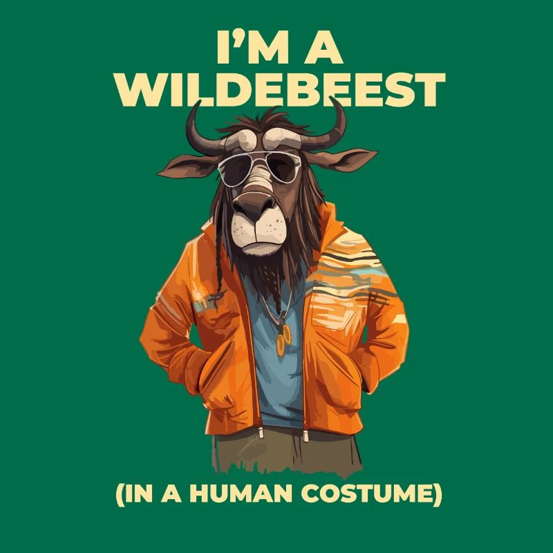 Ich Bin Ein Gnu Witziges Halloween Kostüm Gnu