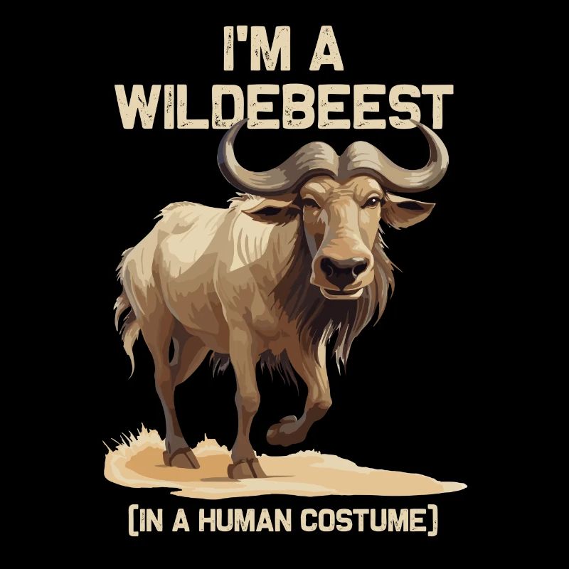 I'm a wildebeest funny Halloween costume wildebeest