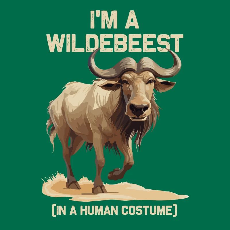Ich Bin Ein Gnu Witziges Halloween Kostüm Gnu