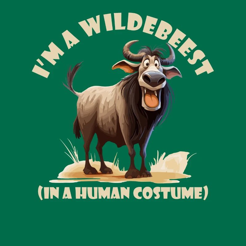 Ich Bin Ein Gnu Witziges Halloween Kostüm Gnu