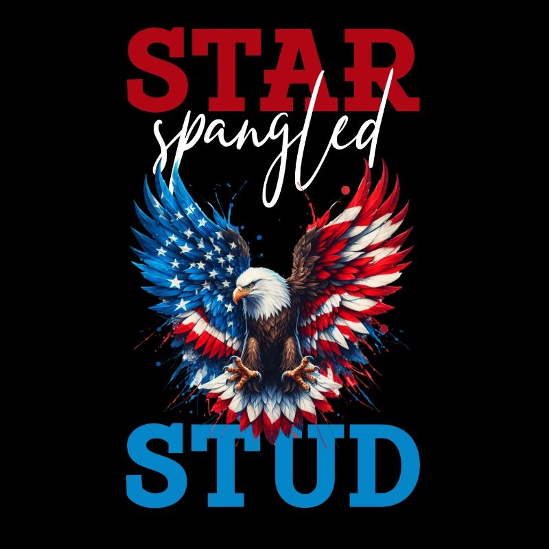 Star Spangled Stud - Patriotic Look with