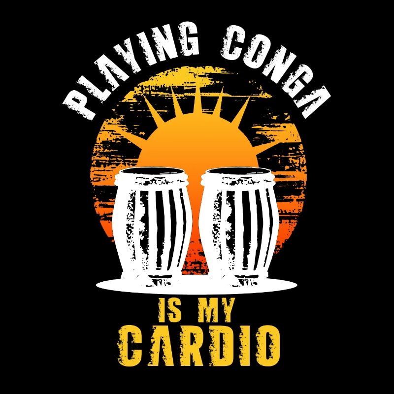 Jouer à la conga est mon cardio - Sunset et