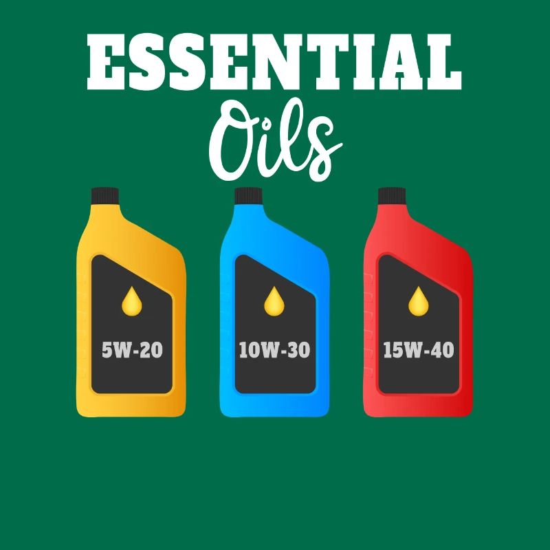 Funny Essential Oils Illustration for