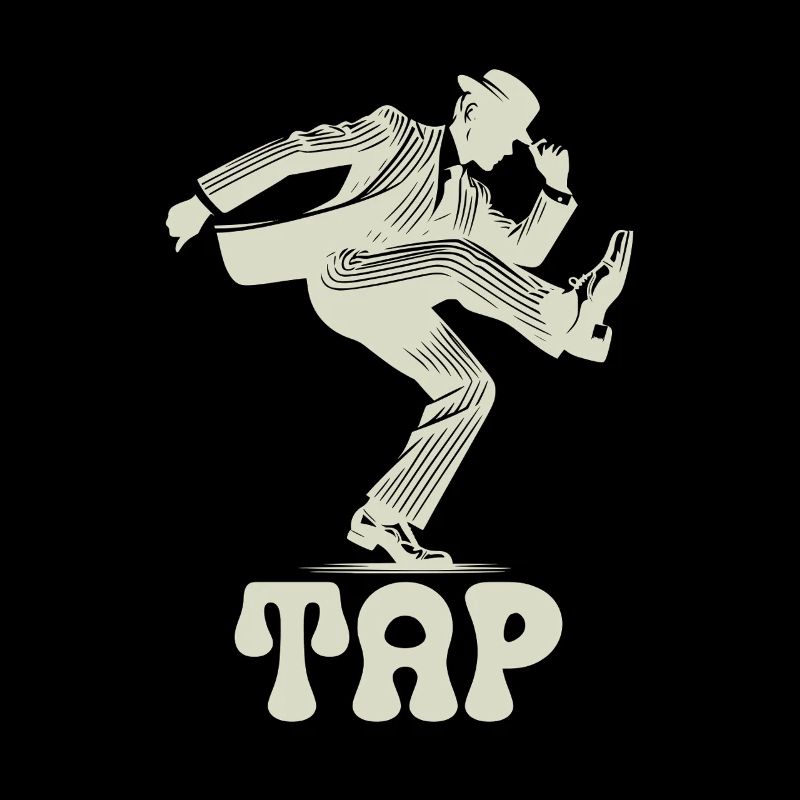 Tap Dance Dancer Retro Style Art