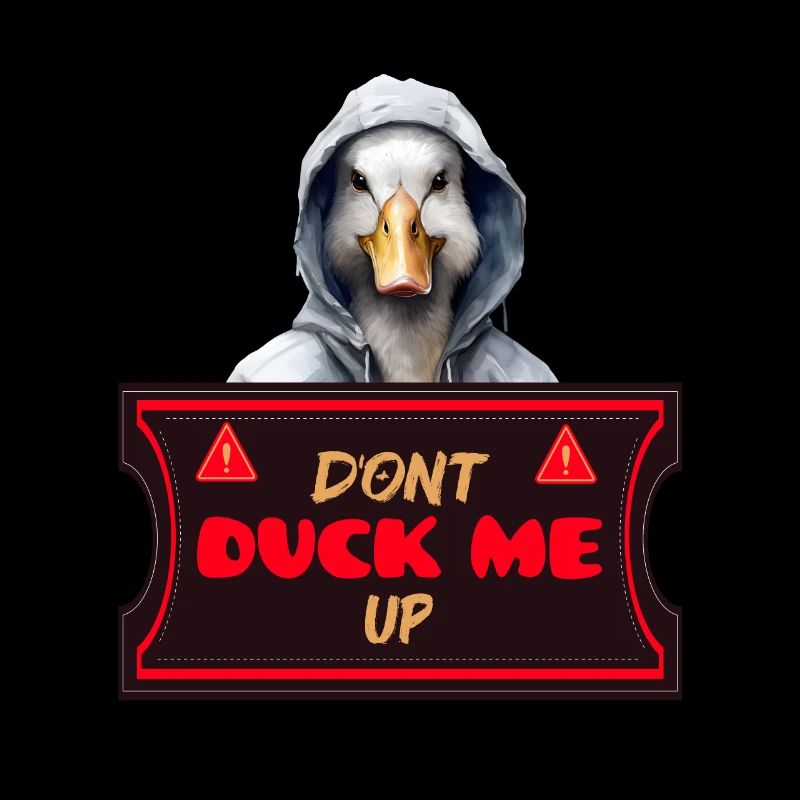Ne m’esquive pas drôle de canard en sweat à capuche