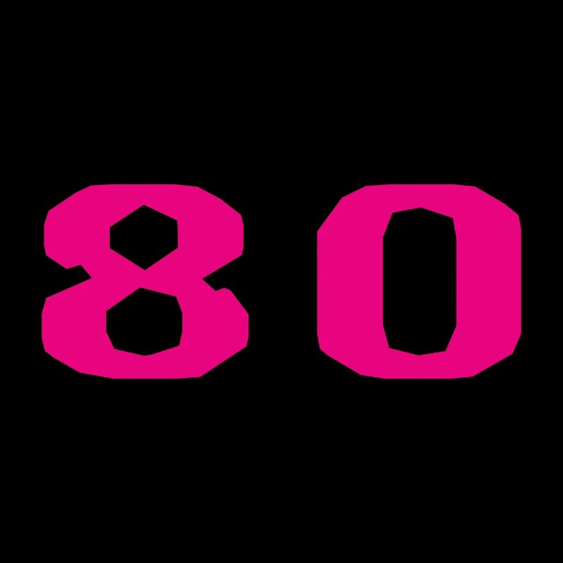 80. 80 JAHRE. 80-JÄHRIGES JUBILÄUM. 80. GEBURTSTAG.