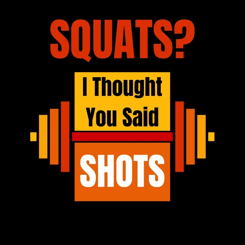 Squats Je pensais que tu as dit coups Entraînement drôle