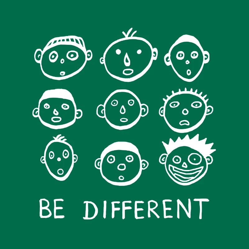 Être différent, être différent, déclaration cool, drôle