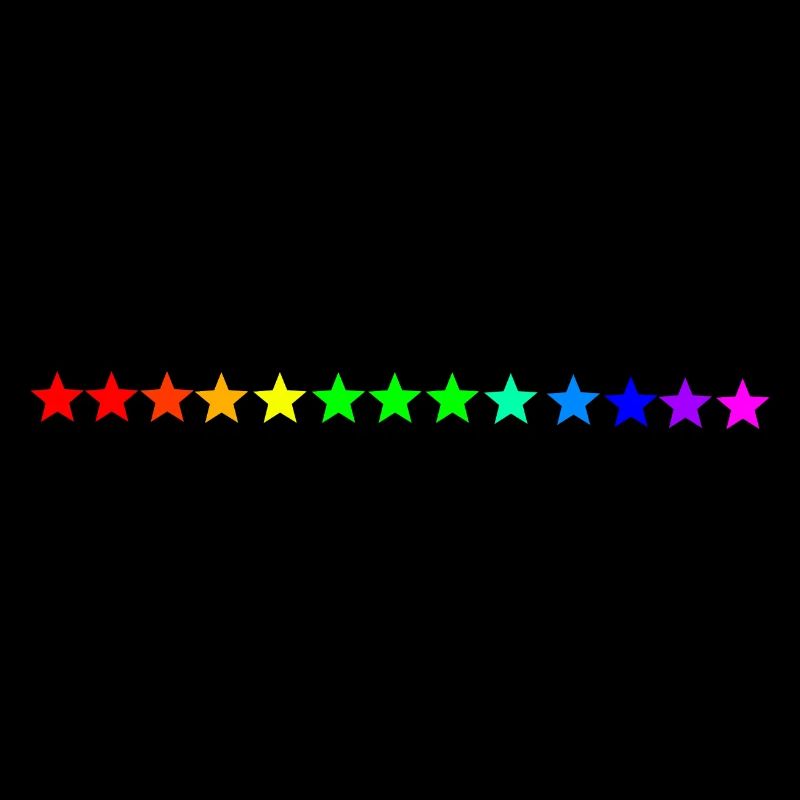 Sterne Regenbogen bunt Geschenkidee