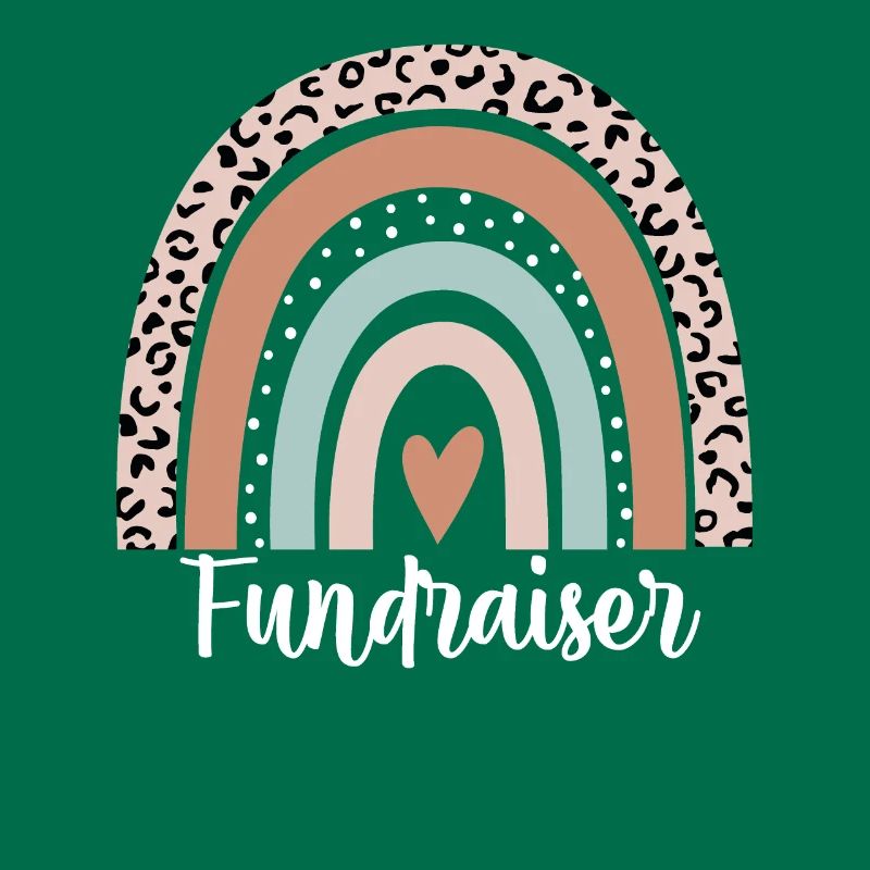 Fundraiser Rainbow Leopard Funny Fundraiser