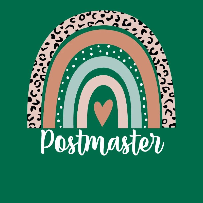 Postmaster Rainbow Leopard Funny Postmaster