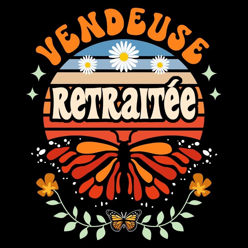 Retro Cadeau Retraite Vendeuse