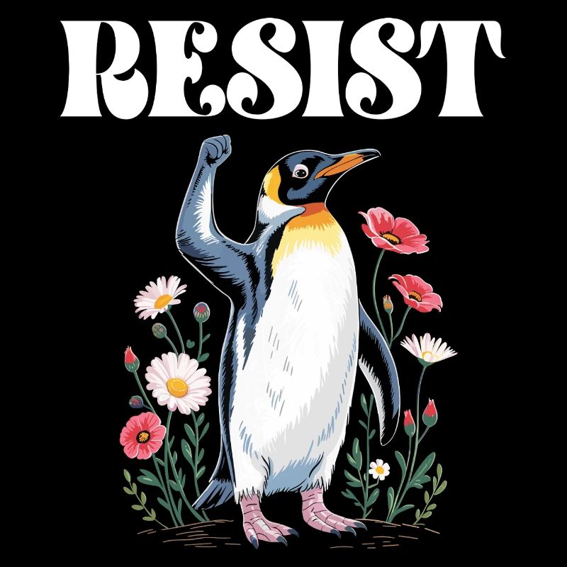 Penguin Protests Resistance Taxes
