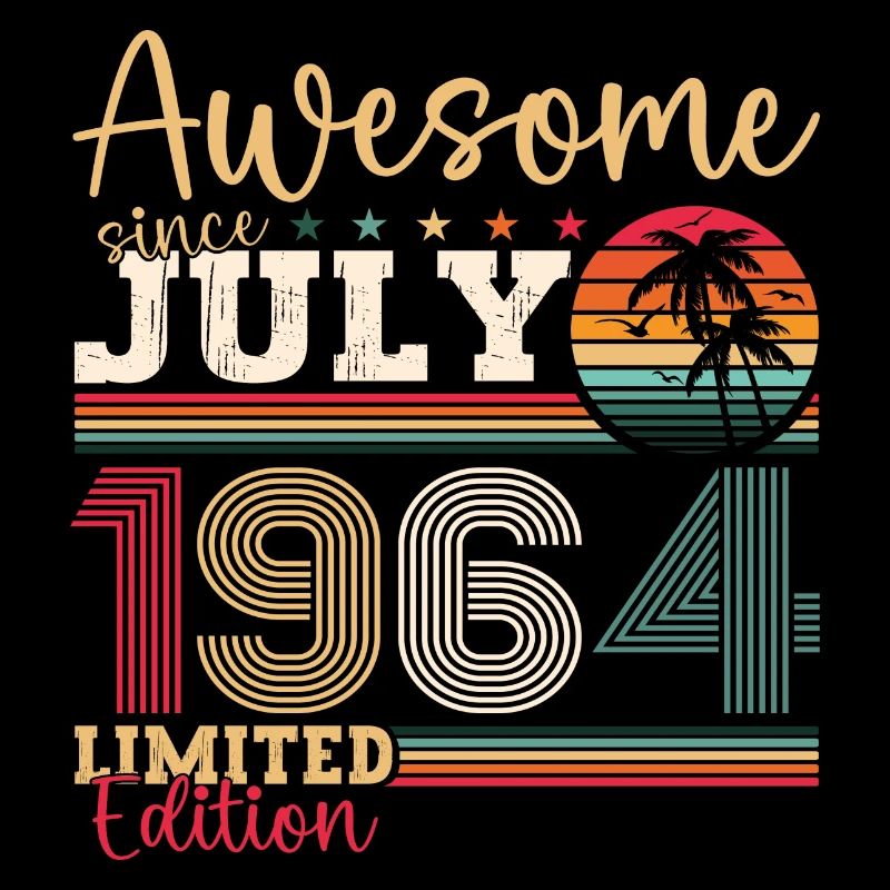 Awesome since Juli 1964 58. Geburtstag Herren Fun