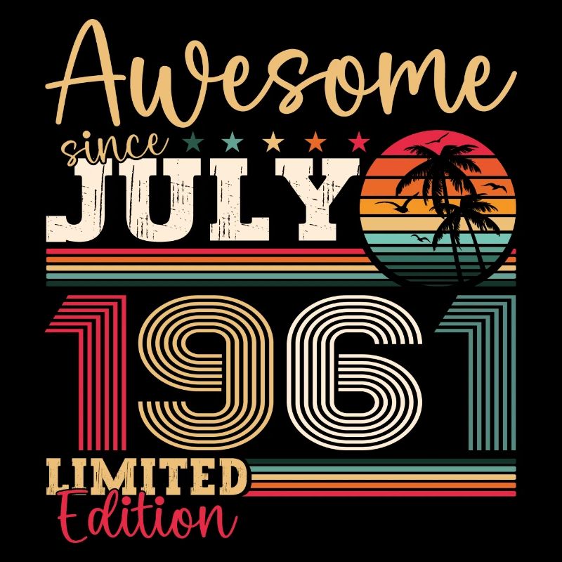 Awesome since Juli 1961 61. Geburtstag Herren Fun