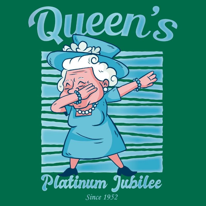 British Queen Dabbing Monarchy Platinum Jubilee