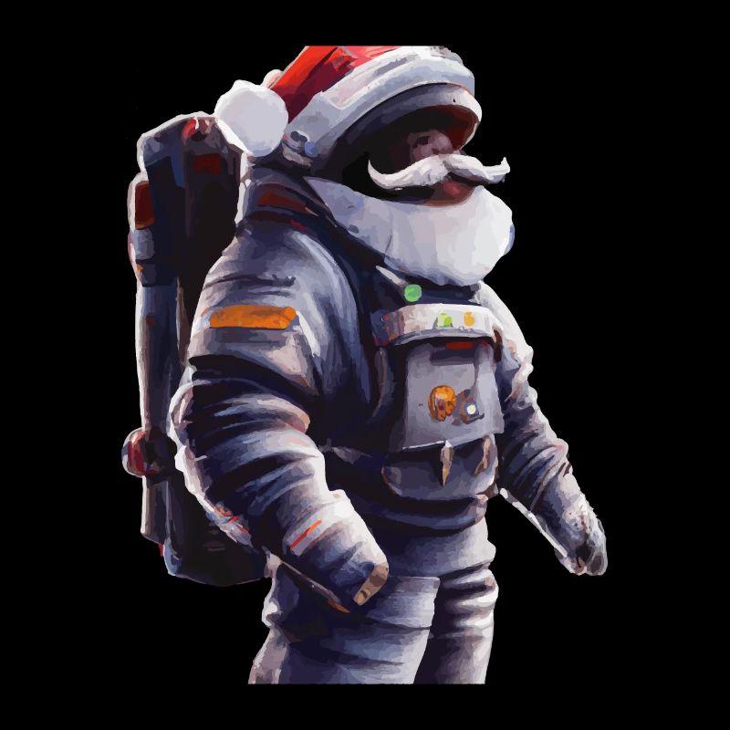 Idée cadeau du Père Noël dans la combinaison spatiale
