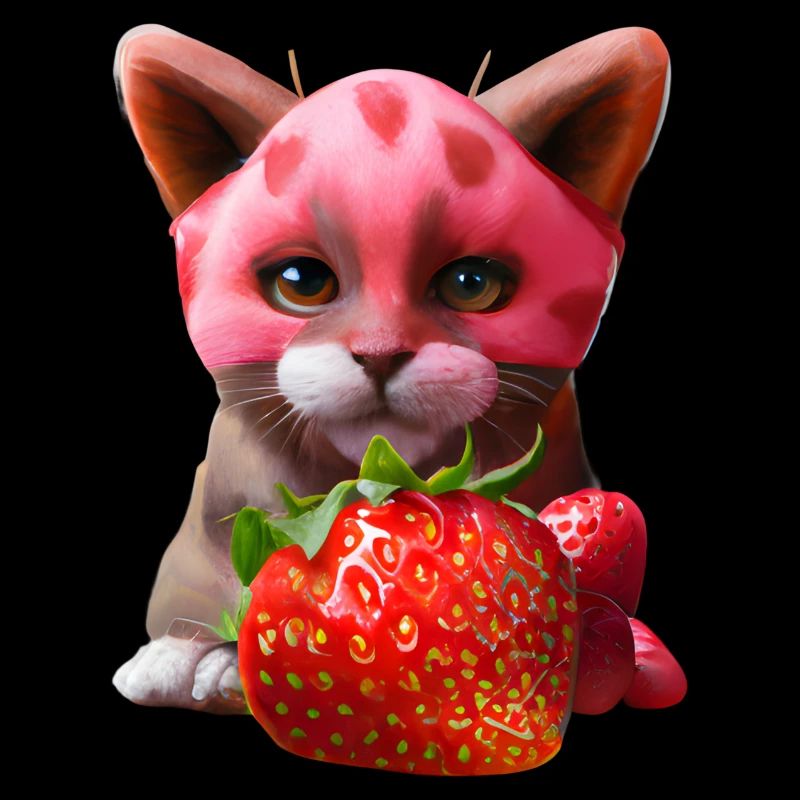 Strawberry cat
