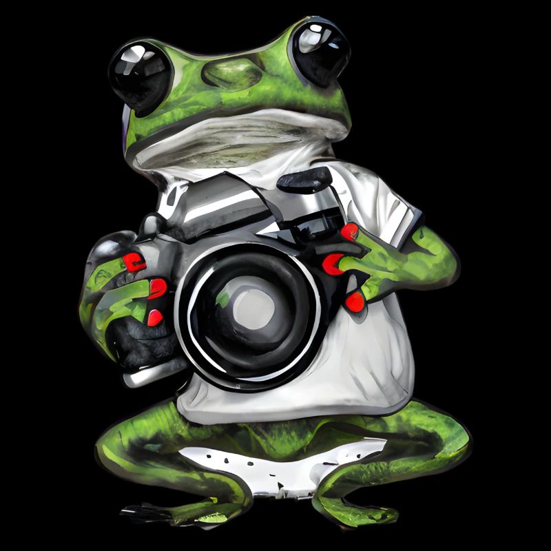Grenouille avec caméra