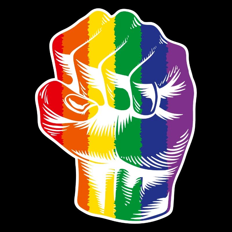 Regenbogen Faust LGBTQ Power