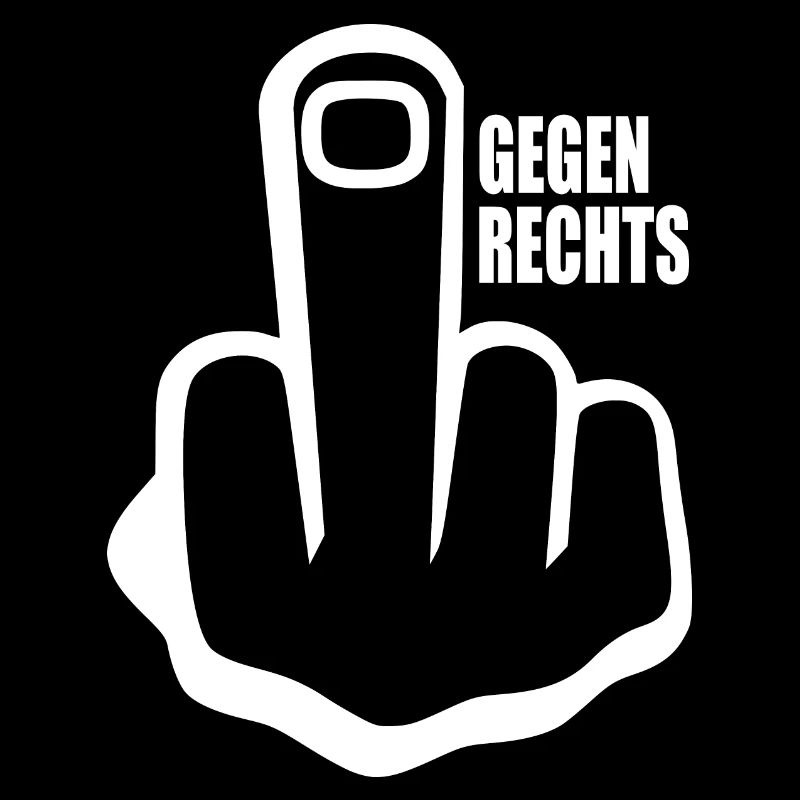 Gegen rechts mittelfinger