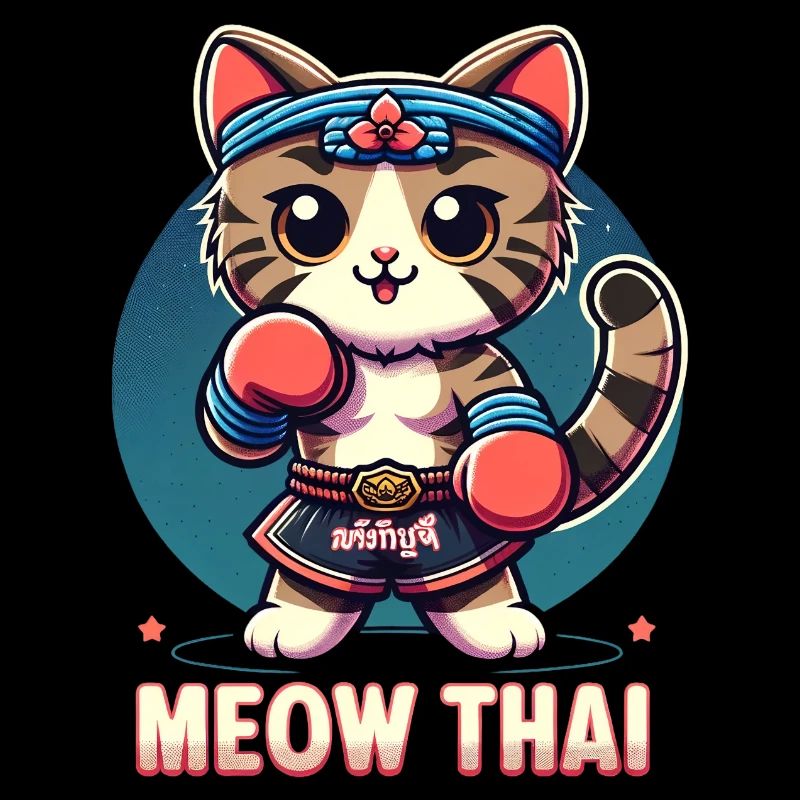 Mixed Martial Arts Meow Thai Muay Thai Cat