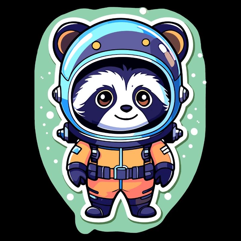 Illustration d’astronaute raton laveur