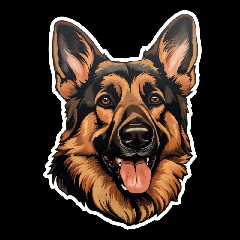 German Shepherd Head