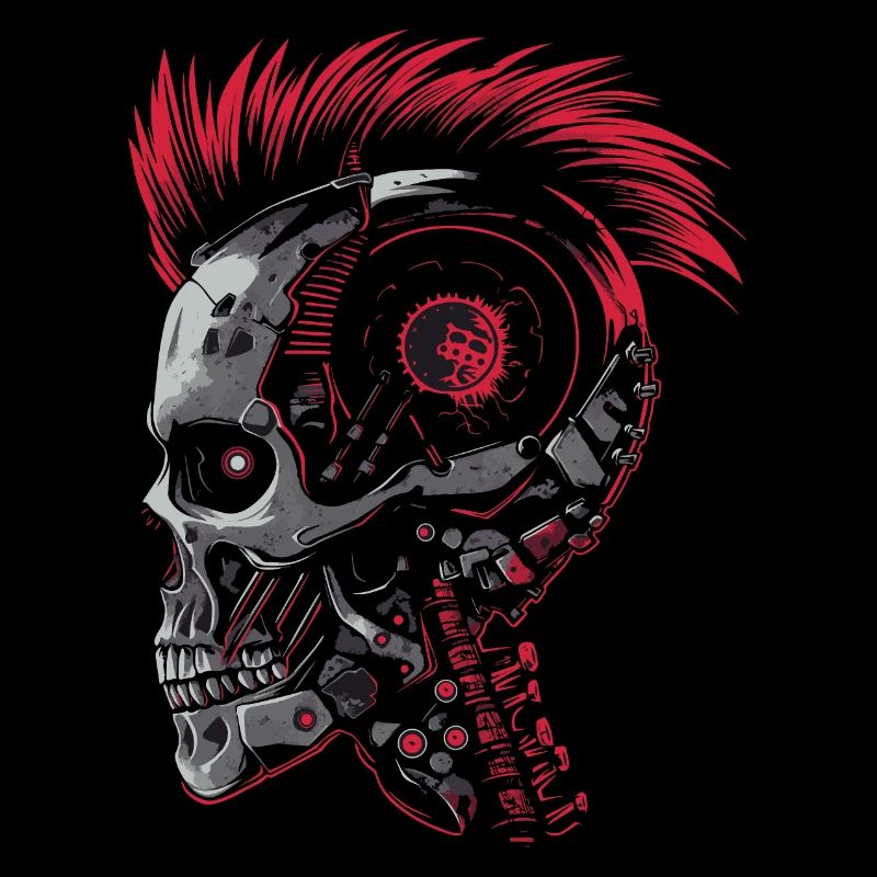 Horreur Punk Zombie cyborg