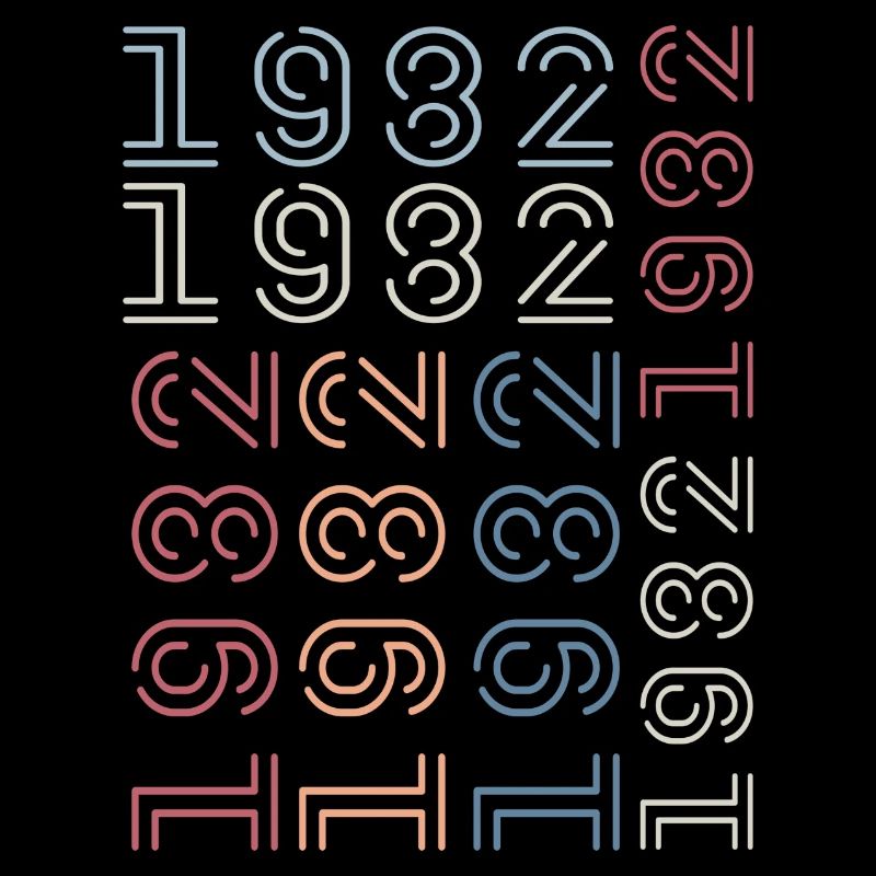 Born In 1982 Birthday Gift 1982 Retro 1982