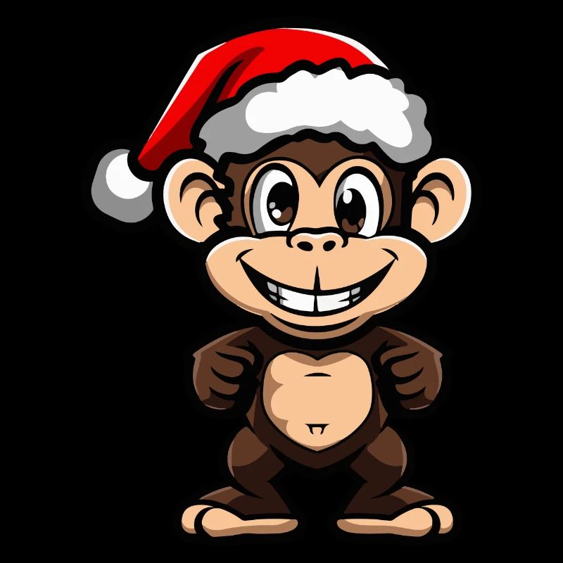 Affe Weihnachten