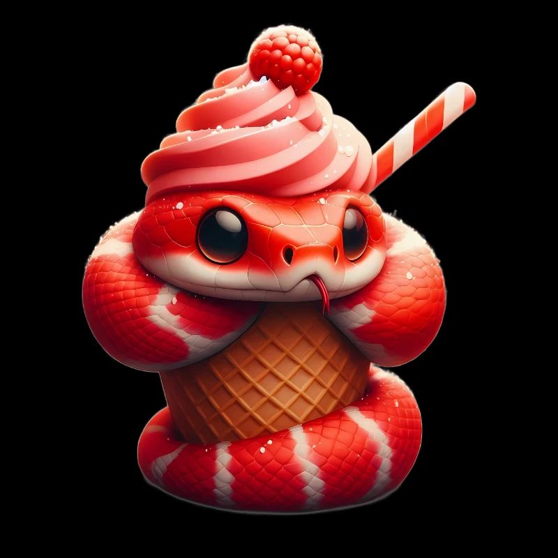 Cute Snake in Cone
